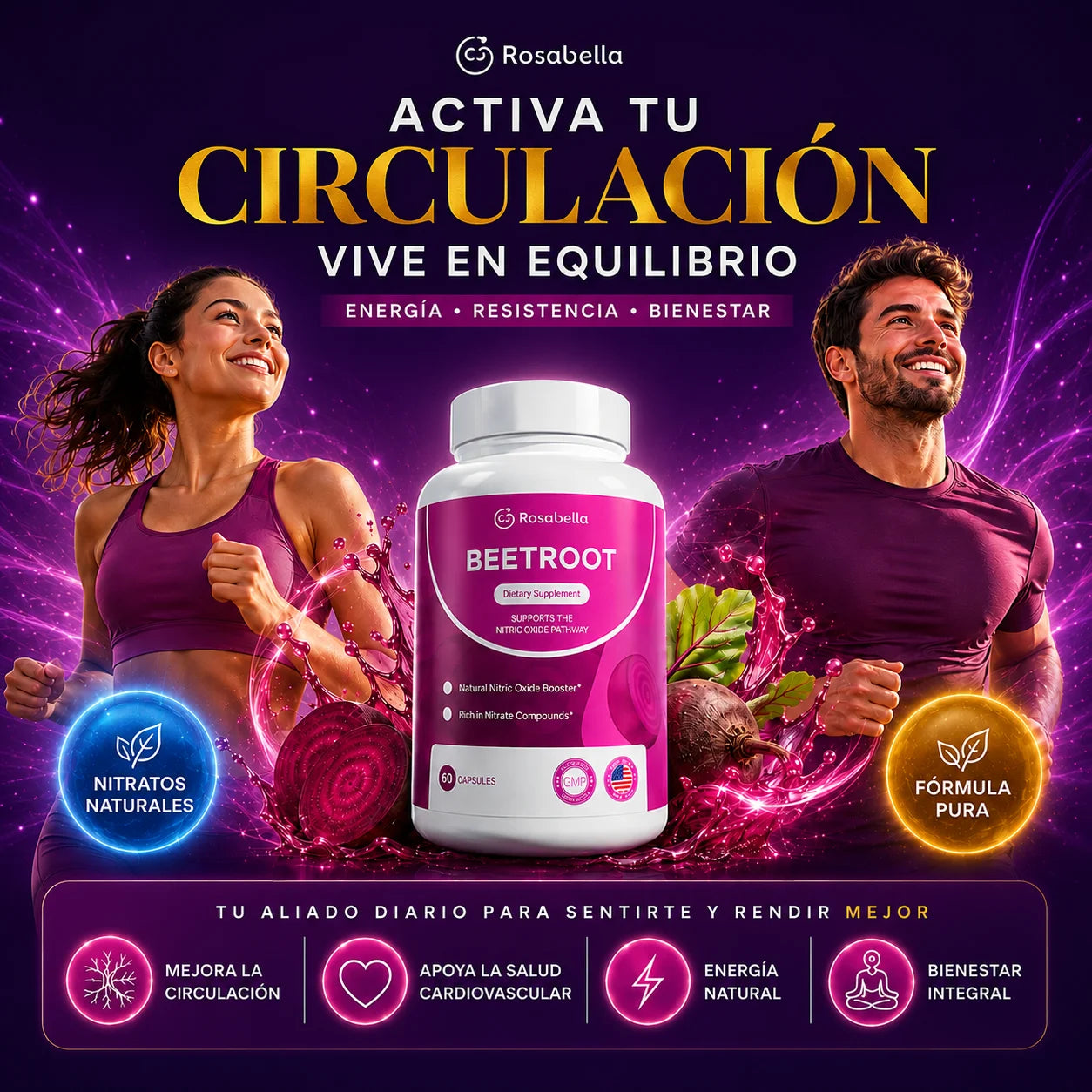 BEETDROOT APOYO NATURAL PARA TU CIRCULACION Y SALUD CARDIOVASCULAR🫀